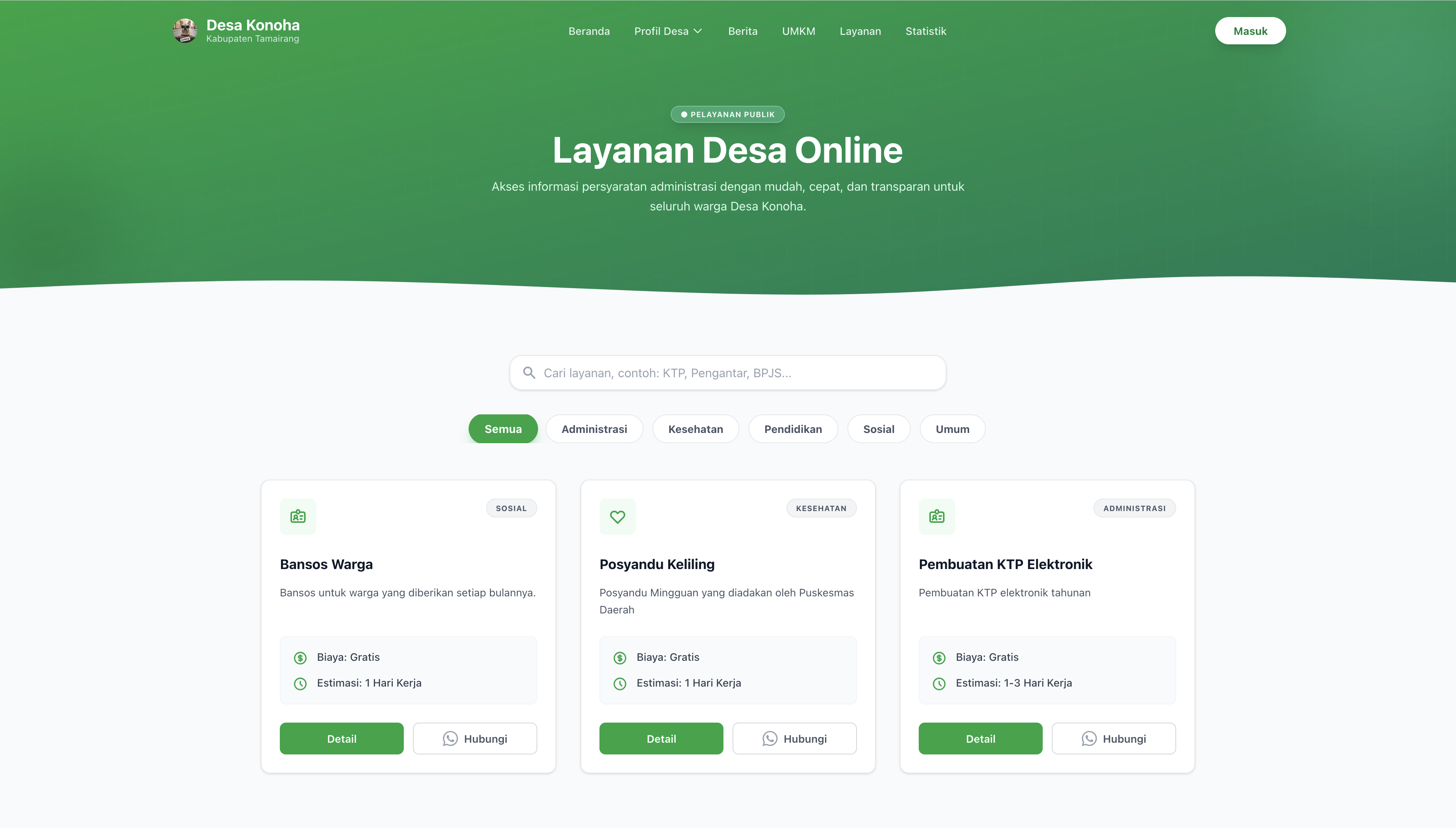 Website Informasi Desa — gambar 3